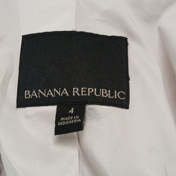 Banana Republic beige sequin blazer Sz 4 NWOT Classy unique Party - Picture 7 of 8